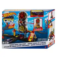 Hot Wheels: City Service anvelope roți triple set de joacă - Mattel