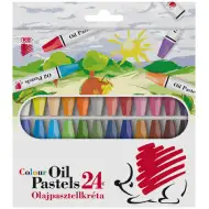 ICO: cretă pastel ulei 24 bucăți