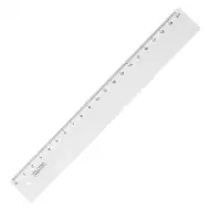 ICO: Riglă transparentă 20cm