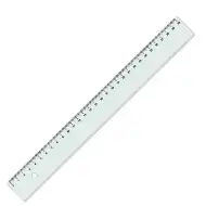 ICO: Riglă transparentă 30cm