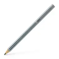 Jumbo Grip creion grafit B argintiu - Faber-Castell