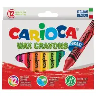 Jumbo set cretă cerată 12 bucăţi - Carioca