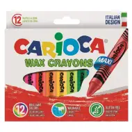 Jumbo set cretă cerată 24 bucăţi - Carioca