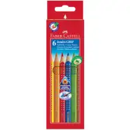 Jumbo creioane colorate de 6 bucăţi - Faber Castell