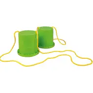 LENA: Eco pot suport de picior jucărie de mers cu găleată în verde