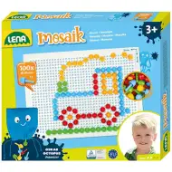 LENA: Mosaik biluțe transparente set creativ 10mm 100 de bucăți