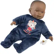 Llorens: Zareb păpușă în pijama ursuleț de pluș cu suzetă 42cm