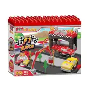 Luna Blocks Formula 1 set pistă de concurs cu mașinuțe