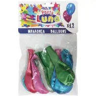 Luna: metal culori set baloane 12 bucăți