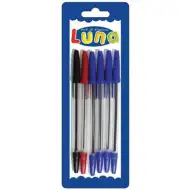 Luna: Set de pix 4 bucăți albastru, 1 bucată roșie, 1 bucată negru