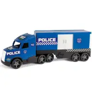Magic Truck: Camion de poliție cu lămpi fosforescente 81cm - Wader