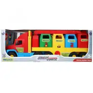 Magic Truck: mașină de gunoi selectivă 80cm - Wader