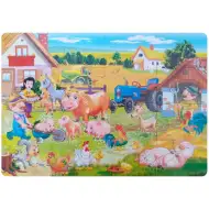 Maxi puzzle cu animale de la fermă - D - Toys