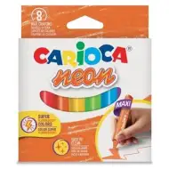 Maxi triunghi neon set cretă cerată 8 bucăți - Carioca