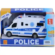 Microbuz de poliție cu sunete și lumini