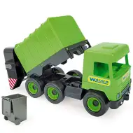 Middle Truck: Maşină de gunoi 43 cm verde - Wader