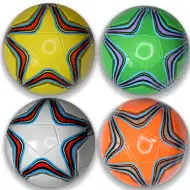 Minge de fotbal din piele artificială cu model stea 22 cm în diferite versiuni