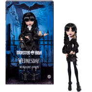 Monster High x Wednesday – păpușă Wednesday Addams cu accesorii – Mattel