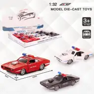 Muscle Car de poliție model auto metal mai multe variante 1/32