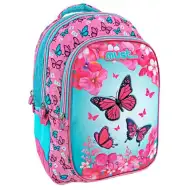 Must... Fluture trei compartimente rucsac, ghiozdan rotund 32x18x43cm