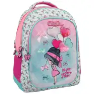 Must: Girl trei compartimente rotund rucsac, ghiozdan 32x18x43cm
