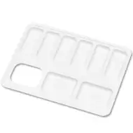 Nebulo: paletă pentru vopsea culoarea albă 15x11cm