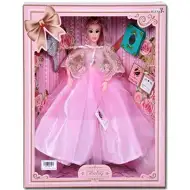Păpușă de modă cu accesorii carte și piaptănă 30cm