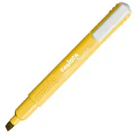Pastel galben culoare textliner cu vârf tăiat - Carioca