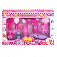 Pretty Girl set de înfrumusețare cu uscător de păr și accesorii