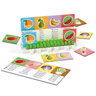 Quercetti: Montessori Fructe și legume jucărie educativă set de joacă 3 bucăți (limbi străine)