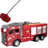 RC mașină de pompieri cu telecomandă și cu efecte de lumină scara 1/30