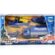 Rescue Team set de joacă poliție cu motor