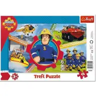 Sam pompieri: Ziua lui Sam puzzle 15 bucăți ramă - Trefl