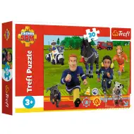 Sam pompierul: Gata de ajutor 30 bucăți puzzle - Trefl