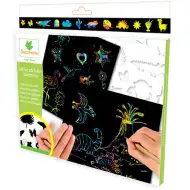 Scratch Art set cu șabloane 5 foi