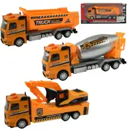 Service Team: Camion de constructie cu lumina si sunet in mai multe versiuni 20cm