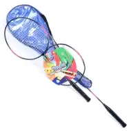 Set 2 bucăți rachetă badminton cu husă