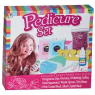 Set de pedichiură cu praf de sclipici și accesorii 8 bucăți set