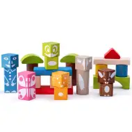 Set jucărie colorată lemn de 26 bucăți
