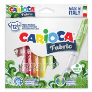 Set markere textil 12 bucăţi - Carioca