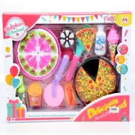 Set meniu de party zi de naștere cu tort și pizza