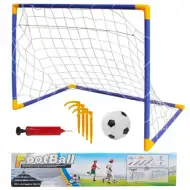 Set poartă de fotbal cu plasă, minge și pompă