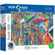 Sneaky Peekers: Amsterdam UFT 1000 bucăți puzzle - Trefl