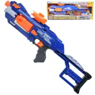 Soft Bullet Gun: Mitralieră electrică cu gloanțe de burete și cartușe 55cm