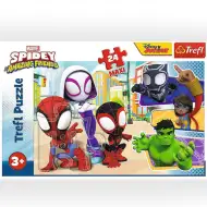 Spider-Man și prietenii 24 bucăți Maxi puzzle - Trefl