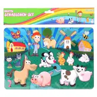 Spirit: Animale de la fermă șablon desen creativ din plastic