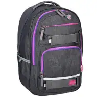 Spirit: Campus gri și pink rucsac, ghiozdan rotund