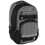 Spirit: Campus negru-alb rucsac, ghiozdan formă rotundă 46x32x19cm