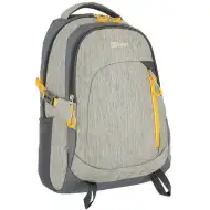 Spirit: Crew ghiozdan rotunjit gri, galben, rucsac 48x31x20cm