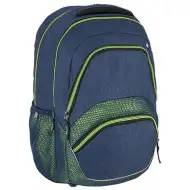 Spirit: Freedom ghiozdan rotunjit albastru si neon, rucsac 46x33x22cm ​